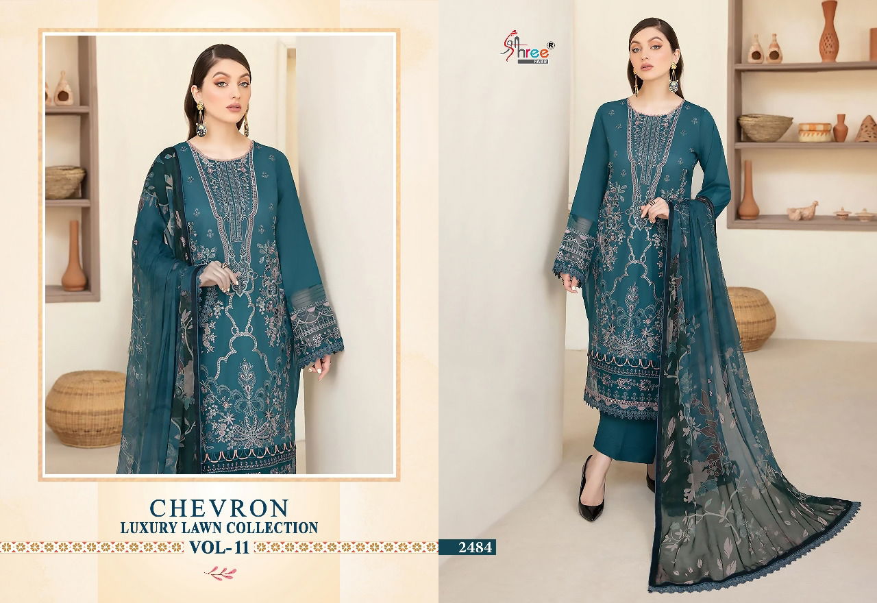 Shree Chevron Luxury Vol 11 Festive Wear Wholesale Pakistani Salwar Suits
